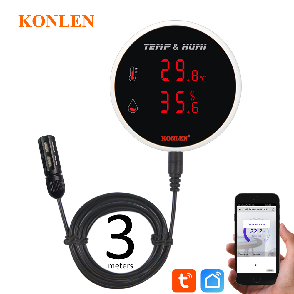 Digital Hygrometer Probe - Tuya WIFI Temperatur Feuchtigkeit Sensor Thermometer