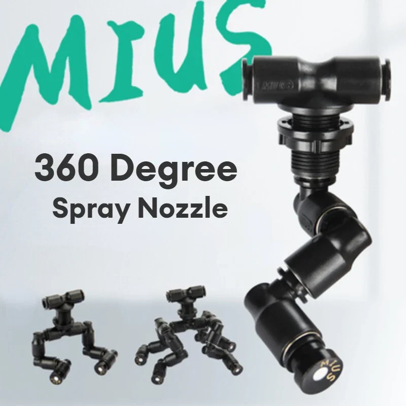 Misting Nozzle Reptile - 360 Grad drehbarer Nebelsprinkler für Reptilien,