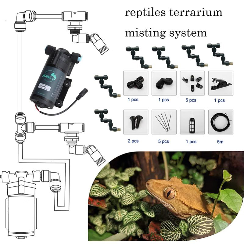 Misting Nozzle Reptile - Reptile Mister Luftbefeuchter-Nebelsystem mit Düsen |