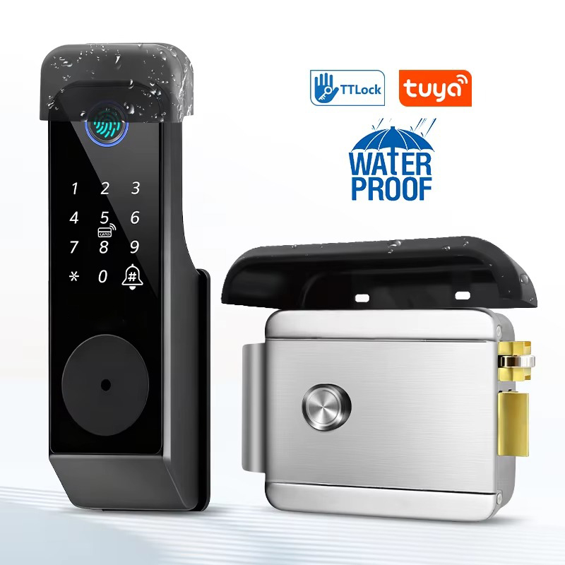 Glass Door Hinge - Wasserdichtes Fingerabdruck-Schloss Tuya WLAN Fernbedienung Bluetooth