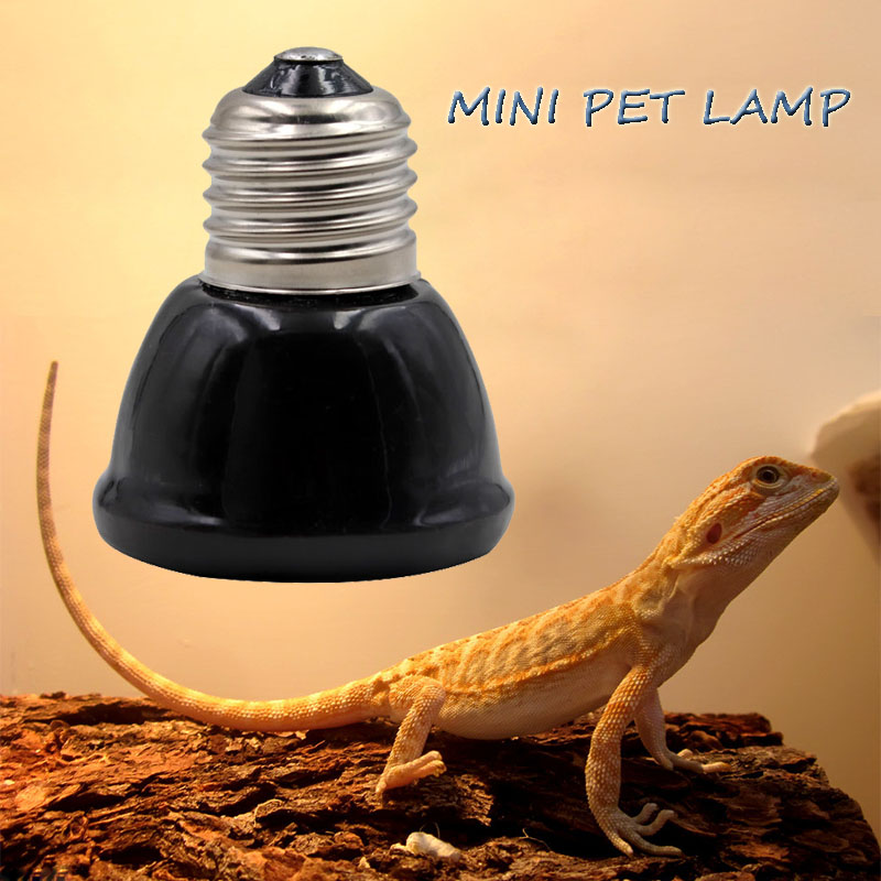 Ceramic Heat Emitter - Schwarze Mini-Haustier-Heizlampe, Infrarot-Keramik-Emitter, Wärme-Glühbirne, Haustier-Brooder, Hühner,