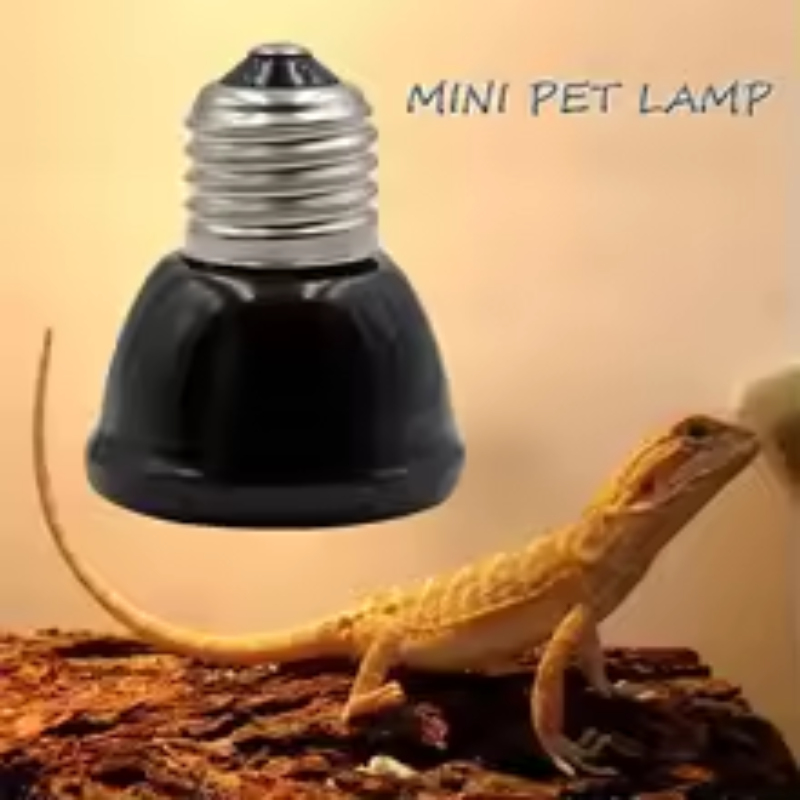 Ceramic Heat Emitter - Reptilien-Keramik-Wärmelampe Mini Schwarz Infrarotlampe 25W/50W/75W/100W für