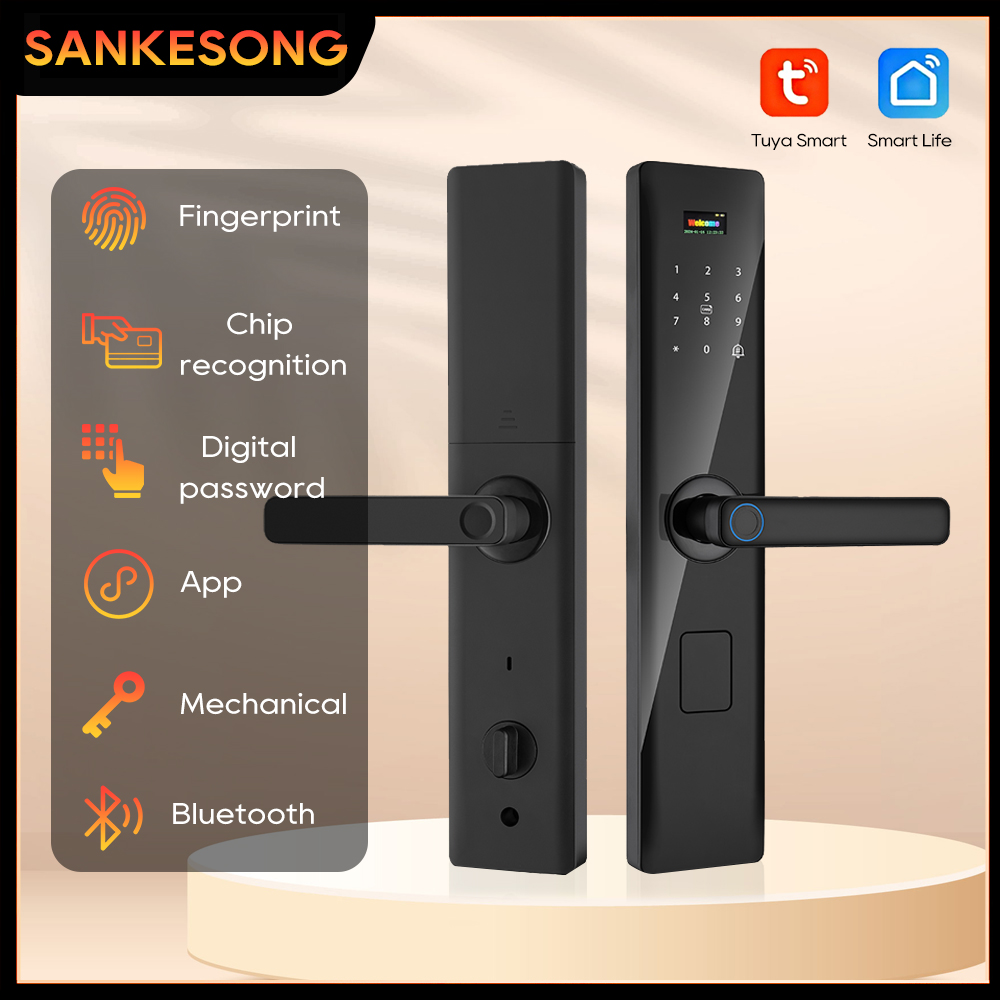 Glass Door Hinge - Sanke song wasserdicht Tuya biometrische Finger