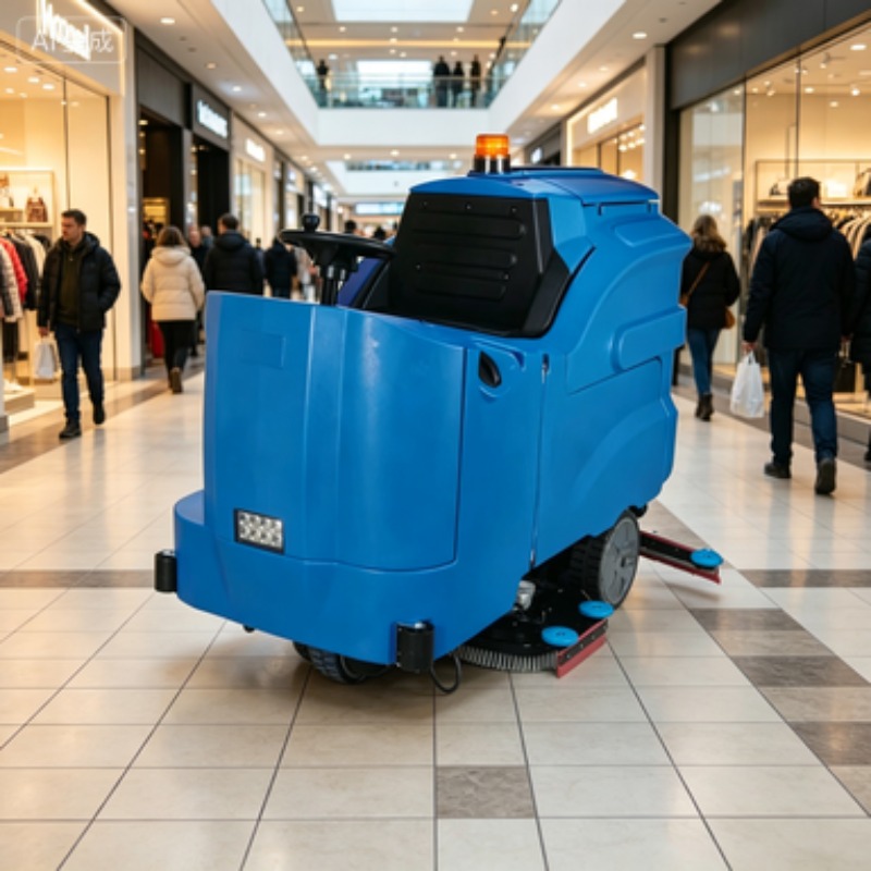 Ceramic Tile Floor - Automatischer Bodenreiniger mit Batterieantrieb und Abstreifer