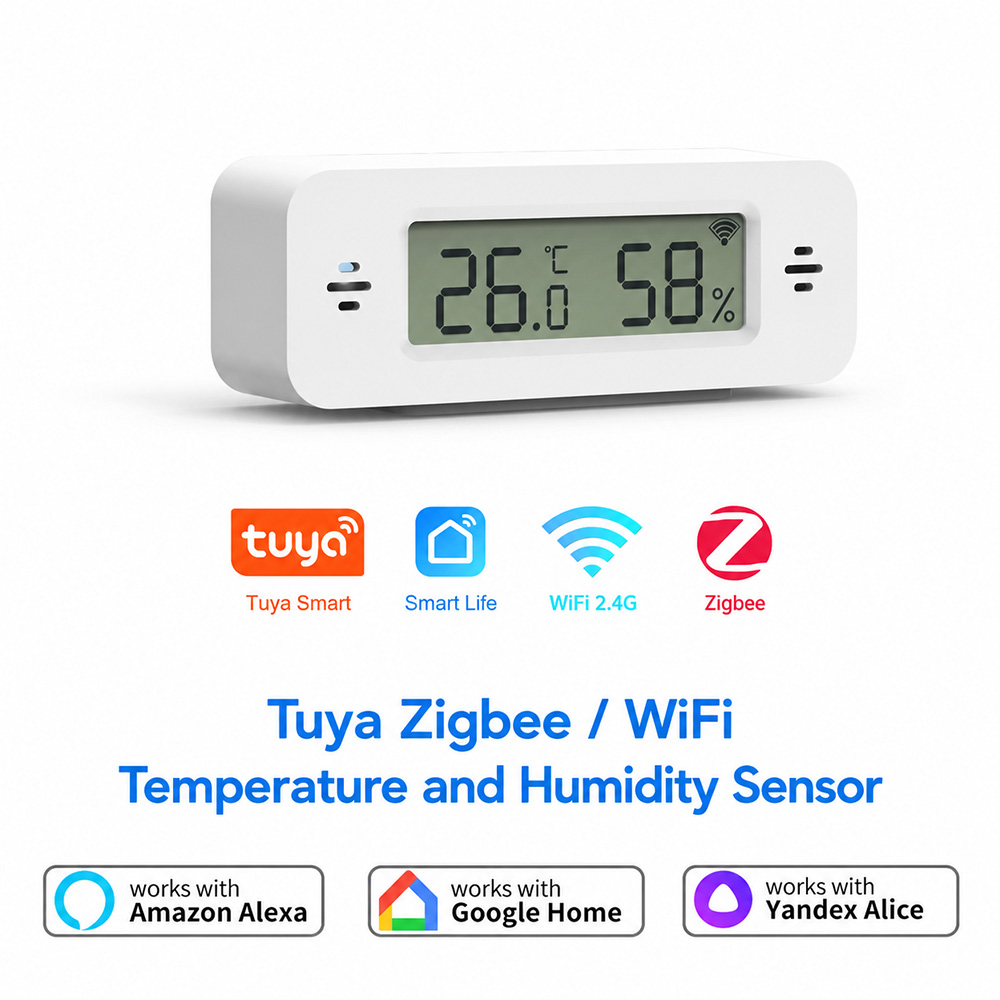 Digital Hygrometer Probe - Tuya Zigbee WiFi Mini Temperatur- und