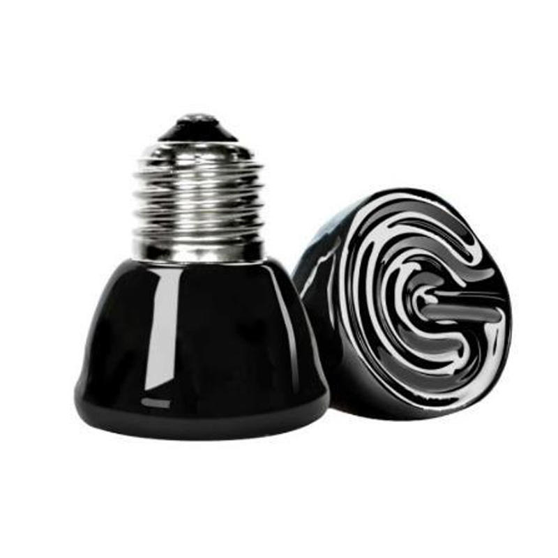 Ceramic Heat Emitter - 1 Stück Mini Schwarze Keramik-Wärmelampe 25/50/75W