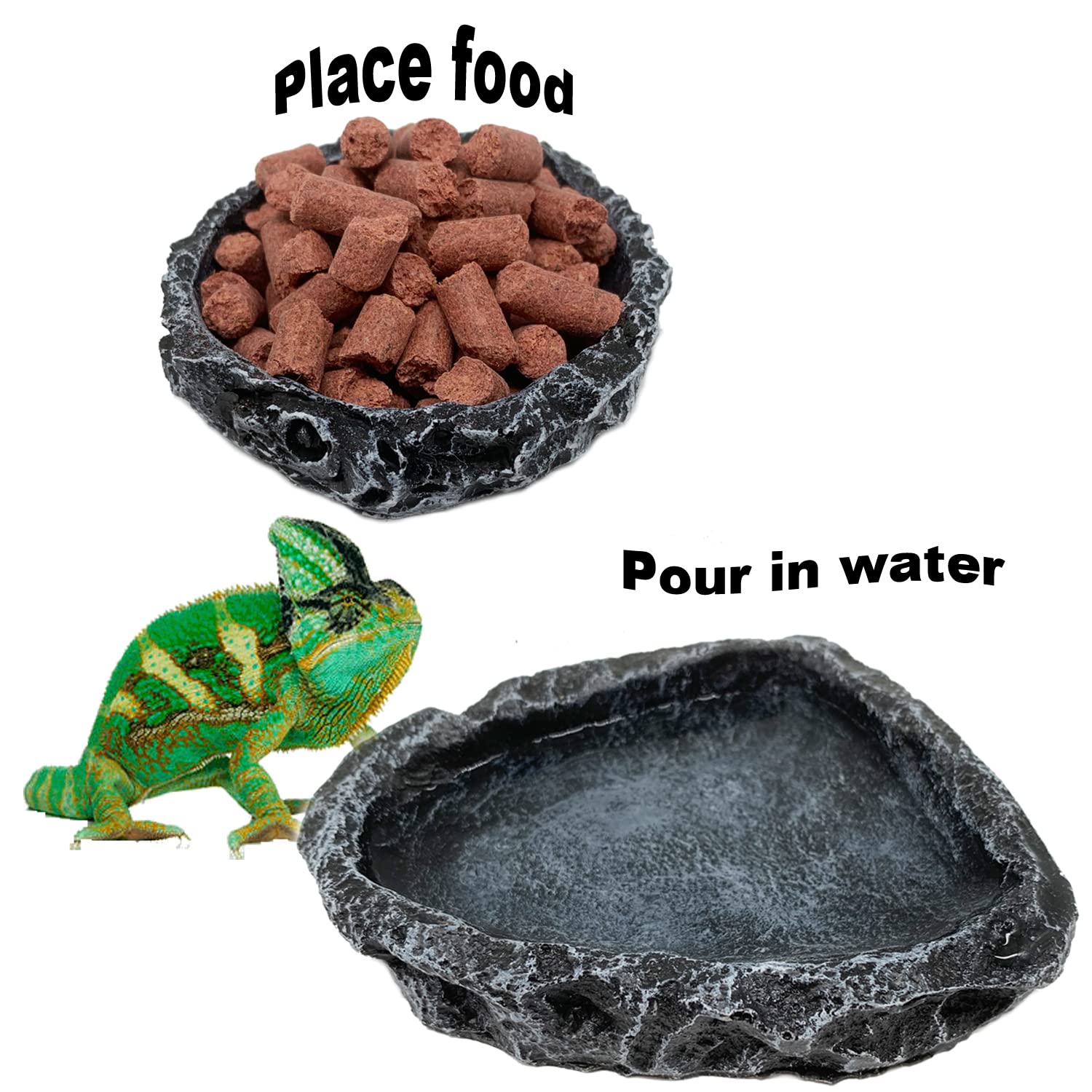 1/2er-Pack Reptilien-Futtersch – Water Dish Reptile Bewertung und Preis