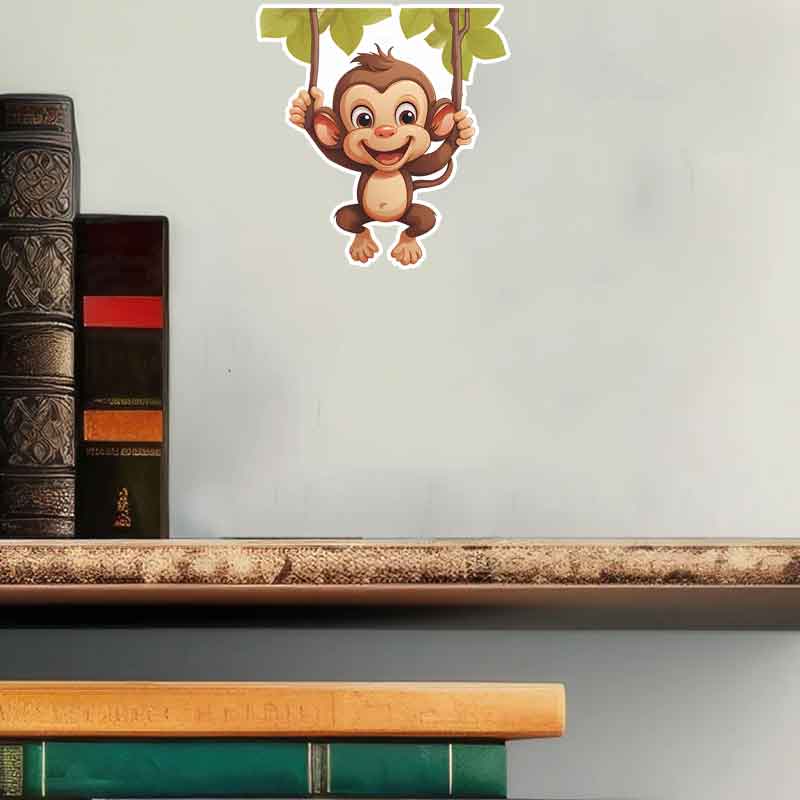 Niedlicher kleiner Affe, Wohnz – Pvc Panel Background Bewertung und Preis