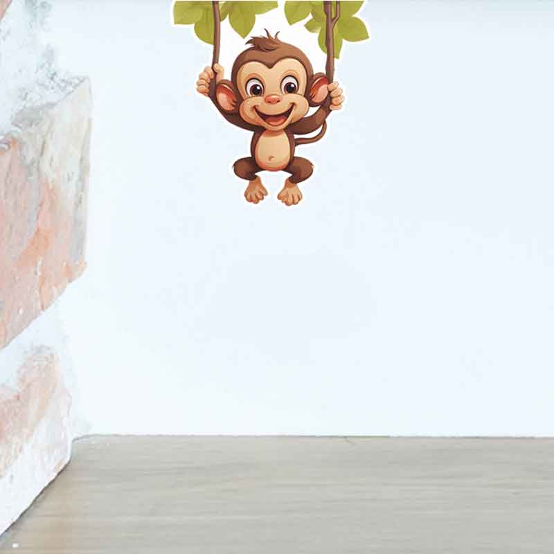 Niedlicher kleiner Affe, Wohnz – Pvc Panel Background Bewertung und Preis