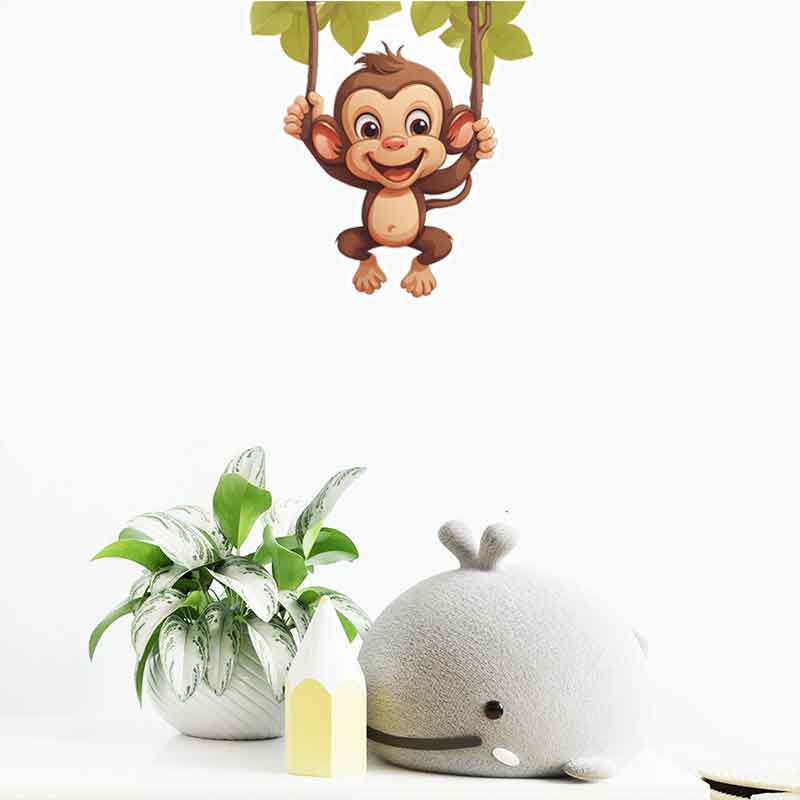 Niedlicher kleiner Affe, Wohnz – Pvc Panel Background Bewertung und Preis