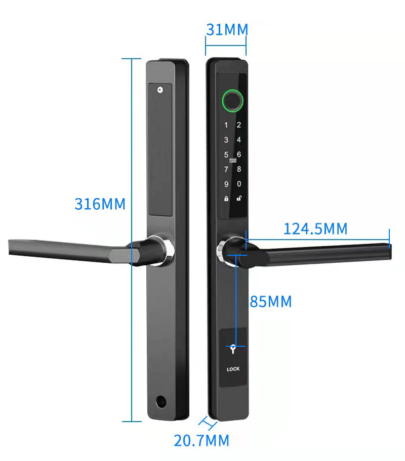 ZHDCOOKEY Biometrisches Digita – Glass Door Hinge Bewertung und Preis