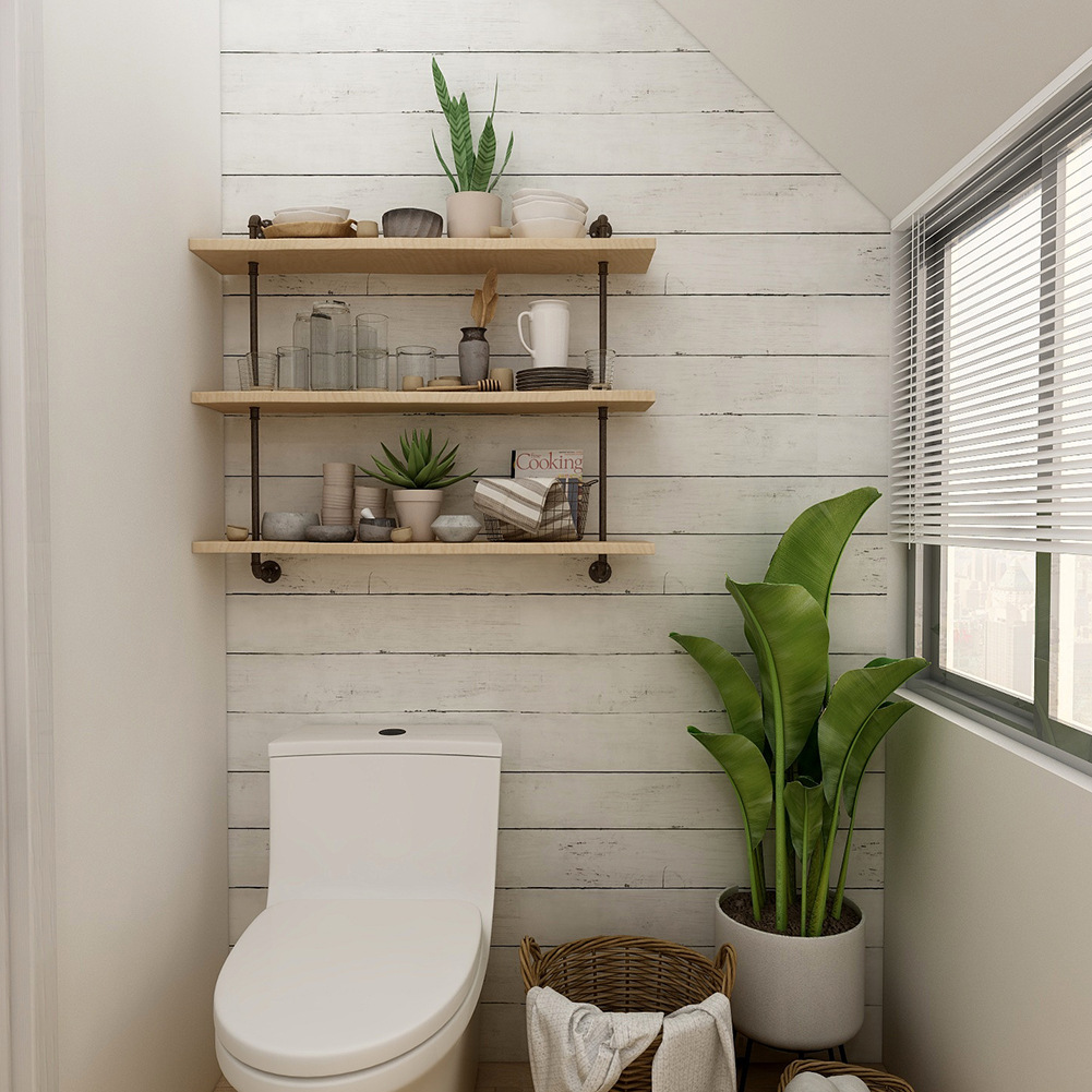 Retro-Stil Weiße Holzmaserung  – Pvc Panel Background Bewertung und Preis