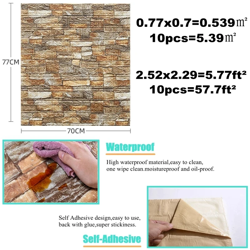 10 Stück selbst klebende 3d Zi – Pvc Panel Background Bewertung und Preis