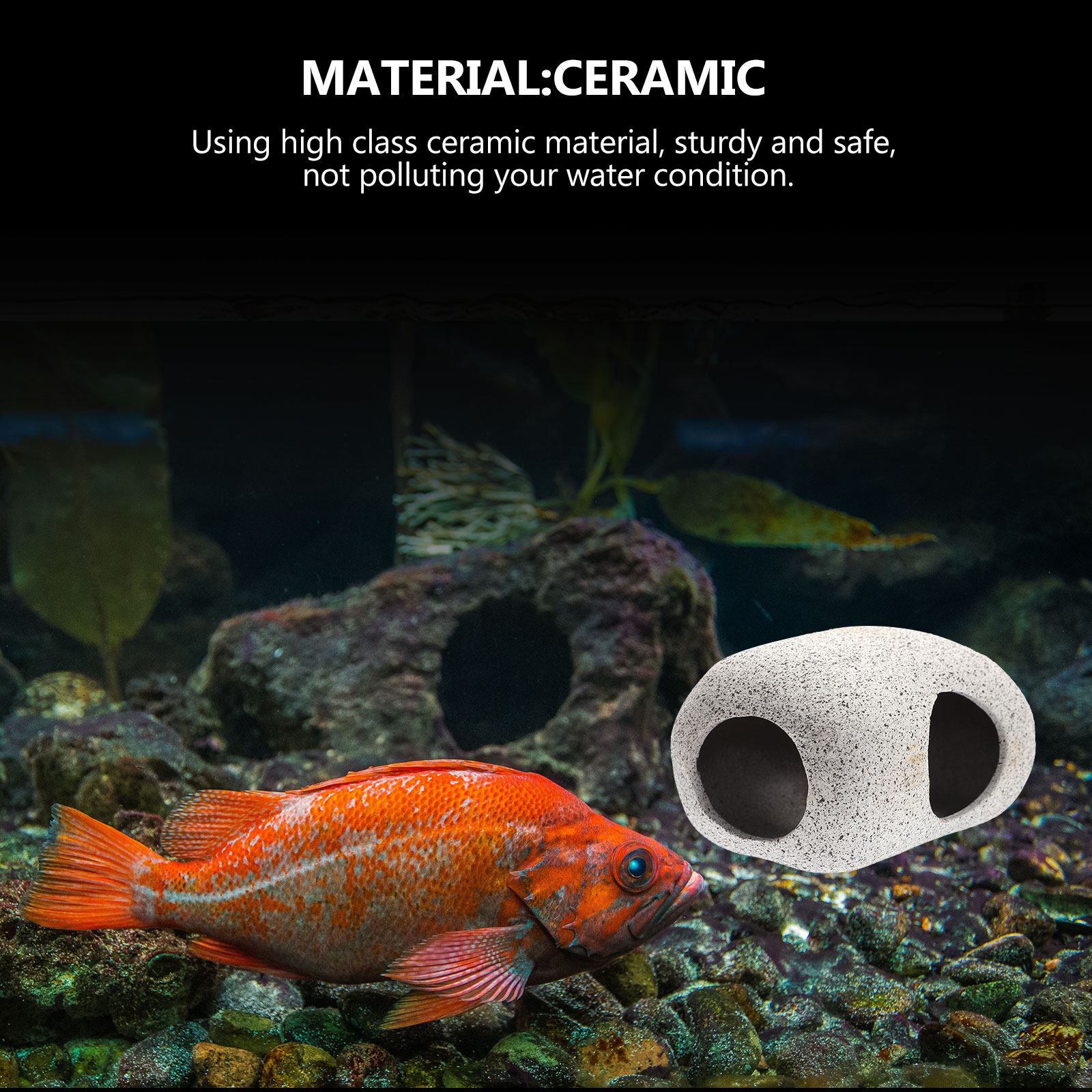 Aquarium-Höhlenfelsen-Dekorati – Hide Cave Ceramic Bewertung und Preis